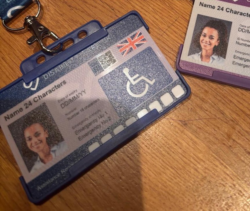 Disability Card UK official ID card for the disabled image