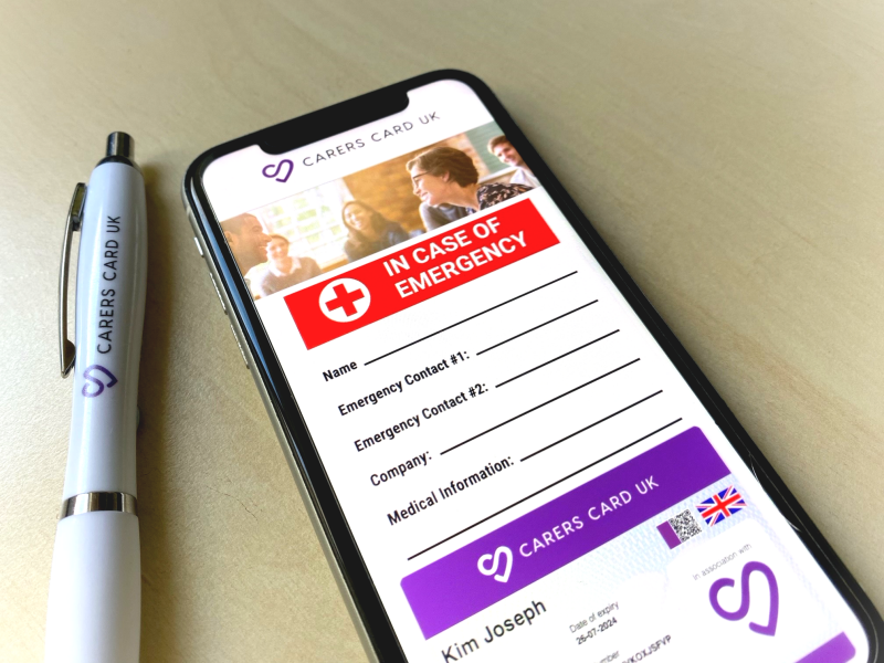 Someone completing an emergency plan online from home